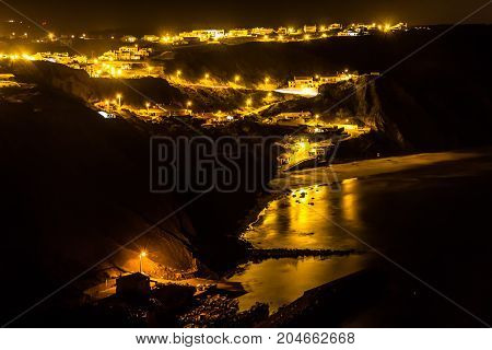 Night Lights In Arrifana Village