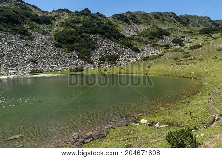 Amazing Summer Panorama with  Prevalski lakes, Pirin Mountain, Bulgaria