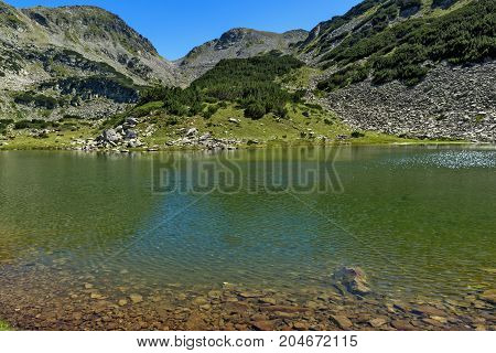 Amazing Panorama with Prevalski lakes and Mozgovishka pass, Pirin Mountain, Bulgaria