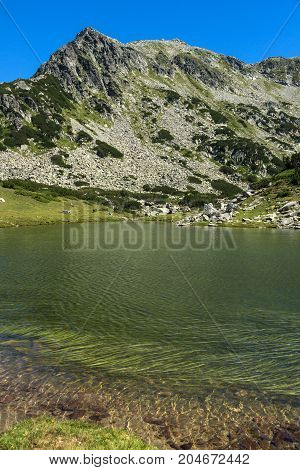 Amazing Panorama with Prevalski lakes and Valyavishki chukar peak, Pirin Mountain, Bulgaria