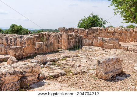 Etri ruins near Beit Shemesh, village from the second temple period. Israel