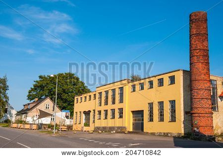 Former Fanefjord Diary Building In Denmark