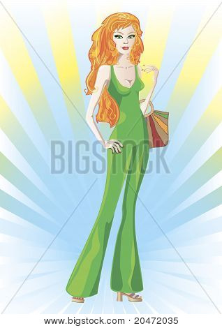 Fashion Shopping Girl