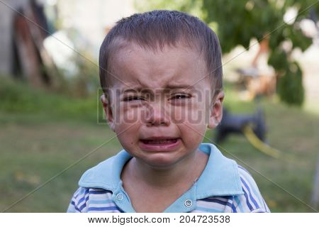 The Little Boy Is Crying Loudly