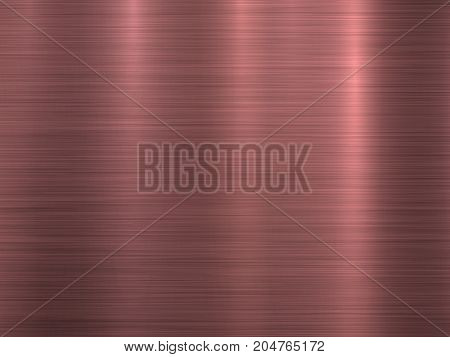 Rose, pink, bronze metal abstract technology background with polished, brushed texture, chrome, silver, steel, aluminum, copper for design, web, prints, wallpapers, interfaces. Vector illustration.