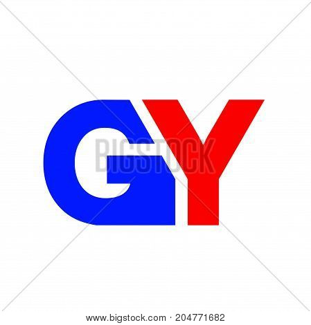 gy letter logo design, abstract letter logo design