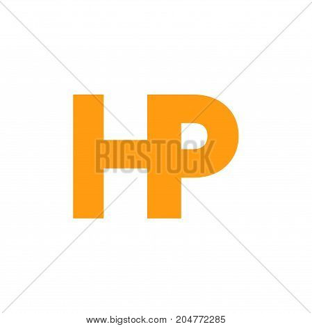 hp letter logo design, abstract letter logo design