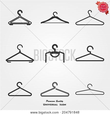 Hanger, sale, buy Hanger icon set illustration