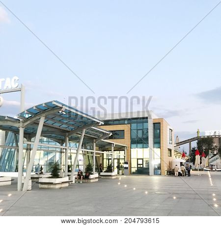 Burgas Bulgaria - September 18 2017: Burgas Central Bus Station. Burgas Is The Second Largest City O