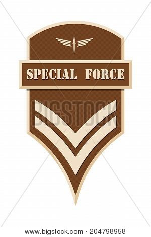 Military Ranks And Insignia. Stripes And Chevrons Of Army