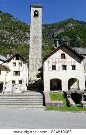 The Village Of Prato Sornico On Magga Valley