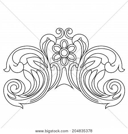 Vintage ornament, baroque ornament, scroll ornament, engraving ornament, border ornament, floral ornament, retro pattern, antique pattern, style acanthus pattern, foliage pattern, swirl pattern decorative pattern, filigree pattern. vector