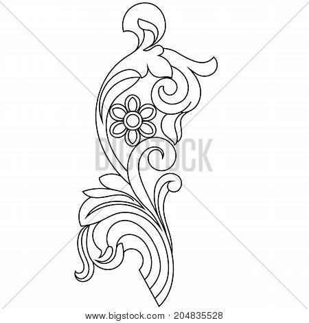 Vintage ornament, baroque ornament, scroll ornament, engraving ornament, border ornament, floral ornament, retro pattern, antique pattern, style acanthus pattern, foliage pattern, swirl pattern decorative pattern, filigree pattern. vector
