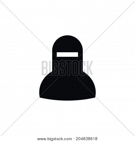 Woman  Vector Element Can Be Used For Muslim, Woman, Mussulman Design Concept.  Isolated Muslim Icon.