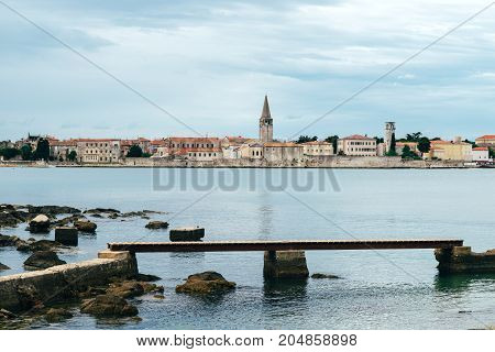 Sea. Sea coast. Sea view. The stony coast of the Adriatic Sea