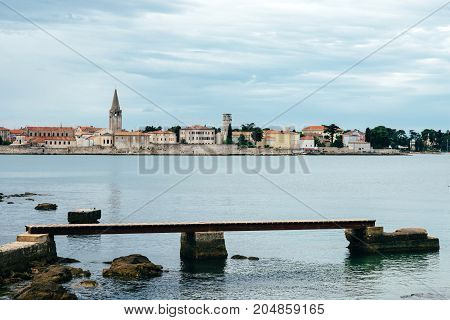 Sea. Sea coast. Sea view. The stony coast of the Adriatic Sea