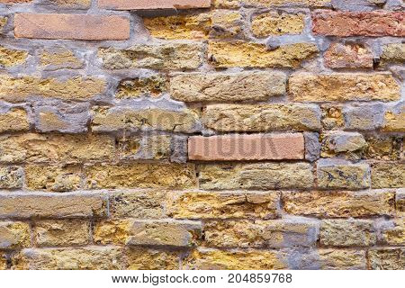 Old colorful brick wall texture background. Wall background for designers