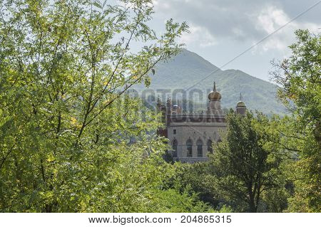 Rocchetta Mattei castle in Riola Grizzana Morandi - Bologna province Emilia Romagna Italy