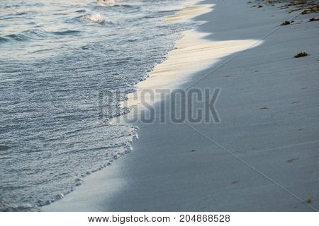 Wave on sand sea coast beach water