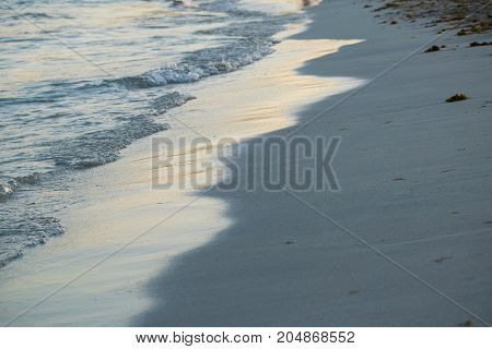 Wave on sand sea coast beach water