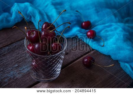 Сherry. Fresh Sweet Big Cherry. Red Organic Cherry