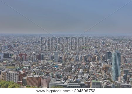 Aerial View Of Shinjuku Area In Tokyo, Japan