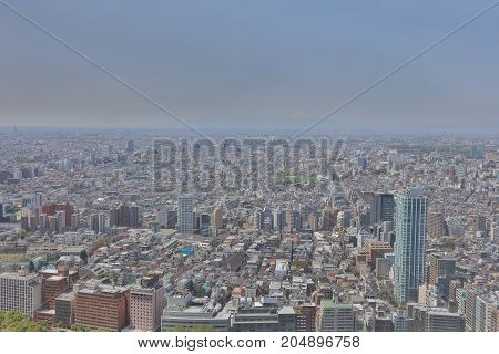 Aerial View Of Shinjuku Area In Tokyo, Japan