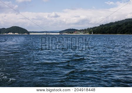 Autumn on the lake. Solina. Bieszczady. Poland