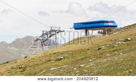 Ski Lift Chair In The Alps