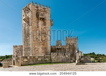 Sabugal Medieva Castle in Portugal. Portuguese Pelurinho