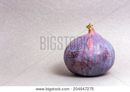 figs fruit on gray background. Bright colors.