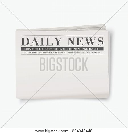 Vector newspaper with blank space for design.