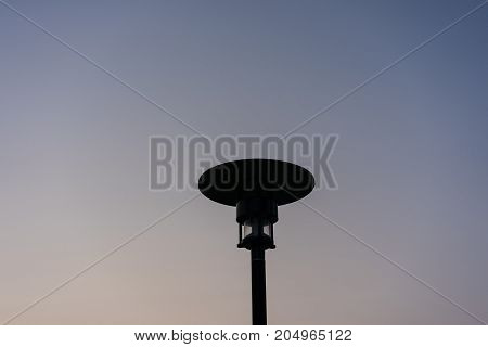 street light night sky blue hour sunset view violet sky