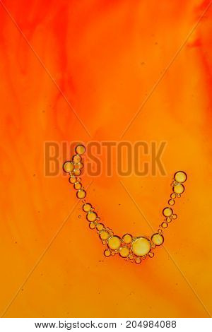 Colorful Water Bubles On Water As Background