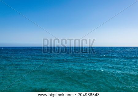 View of beautiful sky with sea skyline