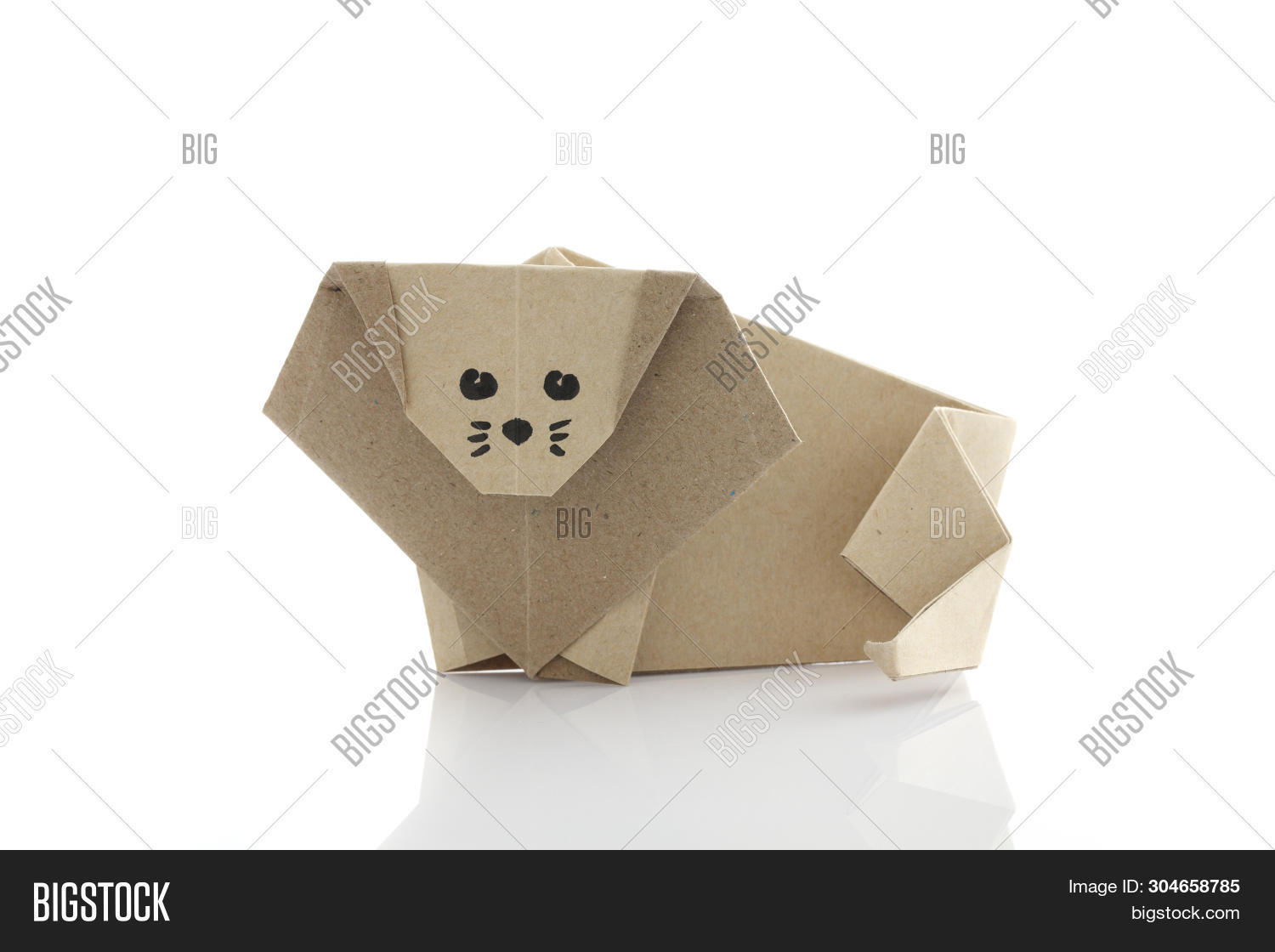 Origami Paper Lion By Image & Photo (Free Trial) Bigstock