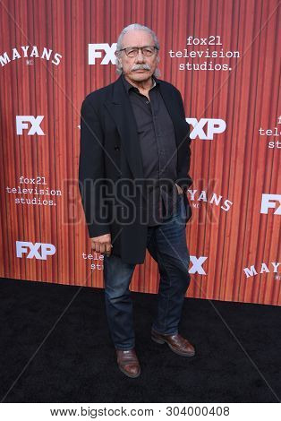 LOS ANGELES - MAY 29:  Edward James Olmos arrives for the FX 'Mayans' FYC Event on May 29, 2019 in Hollywood, CA