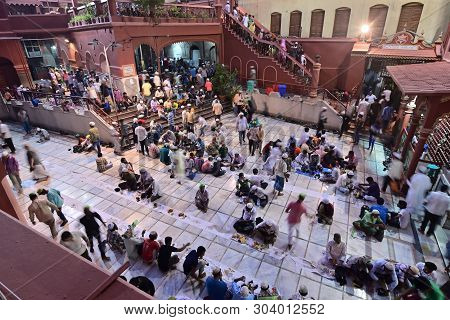 Kolkata, West Bengal, India - May 27 2019 : Muslim People Breaking Their Day Long Fasting By Having 
