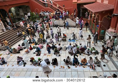 Kolkata, West Bengal, India - May 27 2019 : Muslim People Breaking Their Day Long Fasting By Having 
