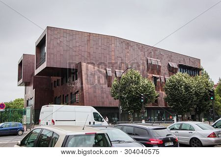 Paris, France - June 18, 2015: The Conservatoire Claude Debussy, Municipal Conservatory Of Music, Da