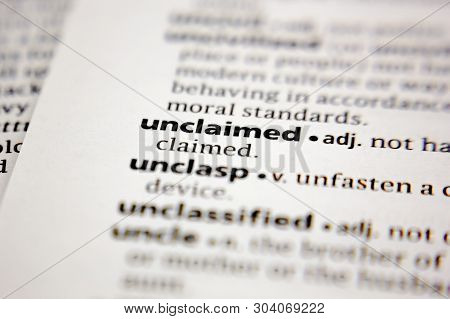 Word Or Phrase Unclaimed In A Dictionary.