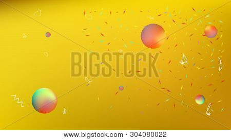 New Space Fantasy. Professional Colorific Illustration.  Background Texture, Smoot. Gold Colored.  C