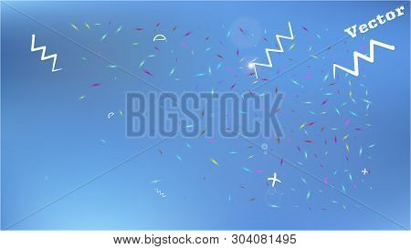 Clean Space Fantasy. Background Texture, Blend. Minimal Colorific Illustration.  Cyan Colored Backgr