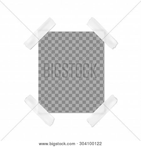 Blank Photo Frame Fixed With Grey Duct Tape
