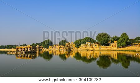 Gadsisar Lake In Jaisalmer, India