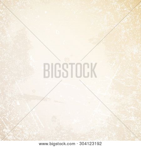 Square Retro Paper Background Scratches And Stains Beige