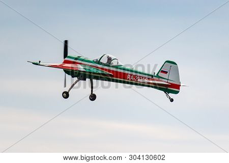 Balashikha, Moscow Region, Russia - May 25, 2019: Russian Aerobatic Aircraft Yakovlev Yak-55m Ra-293