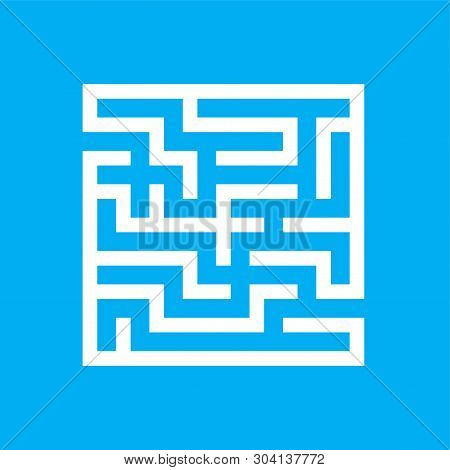 Abstact Labyrinth. Game For Kids. Puzzle For Children. Maze Conundrum. Find The Right Path. Color Ve