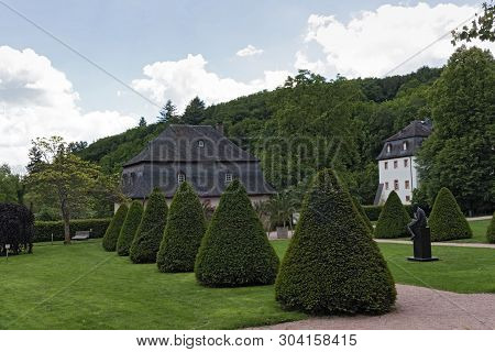 Eberbach, Germany-may 29, 2019: Park With Orangery Of Monastery Eberbach Germany