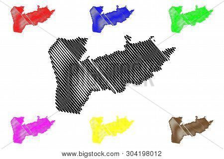 Farah Province (islamic Republic Of Afghanistan, Provinces Of Afghanistan) Map Vector Illustration, 